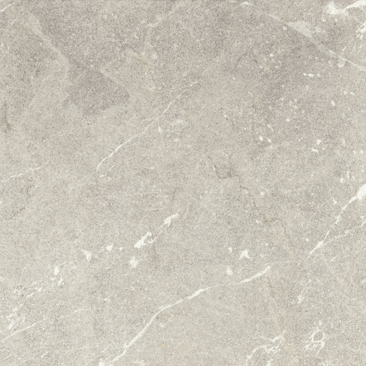 Vittorio Argento Limestone Porcelain Wall or Floor Tile 600 x 600mm