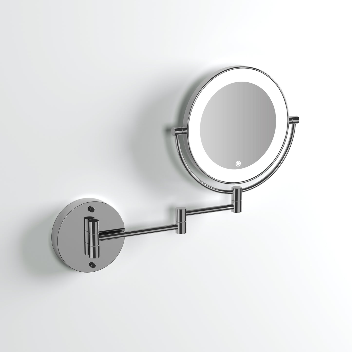 Vogue Chrome Backlit Wall Mount Cosmetic Mirror