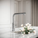 Vogue Chrome Pull Out Spray Swivel Kitchen Tap