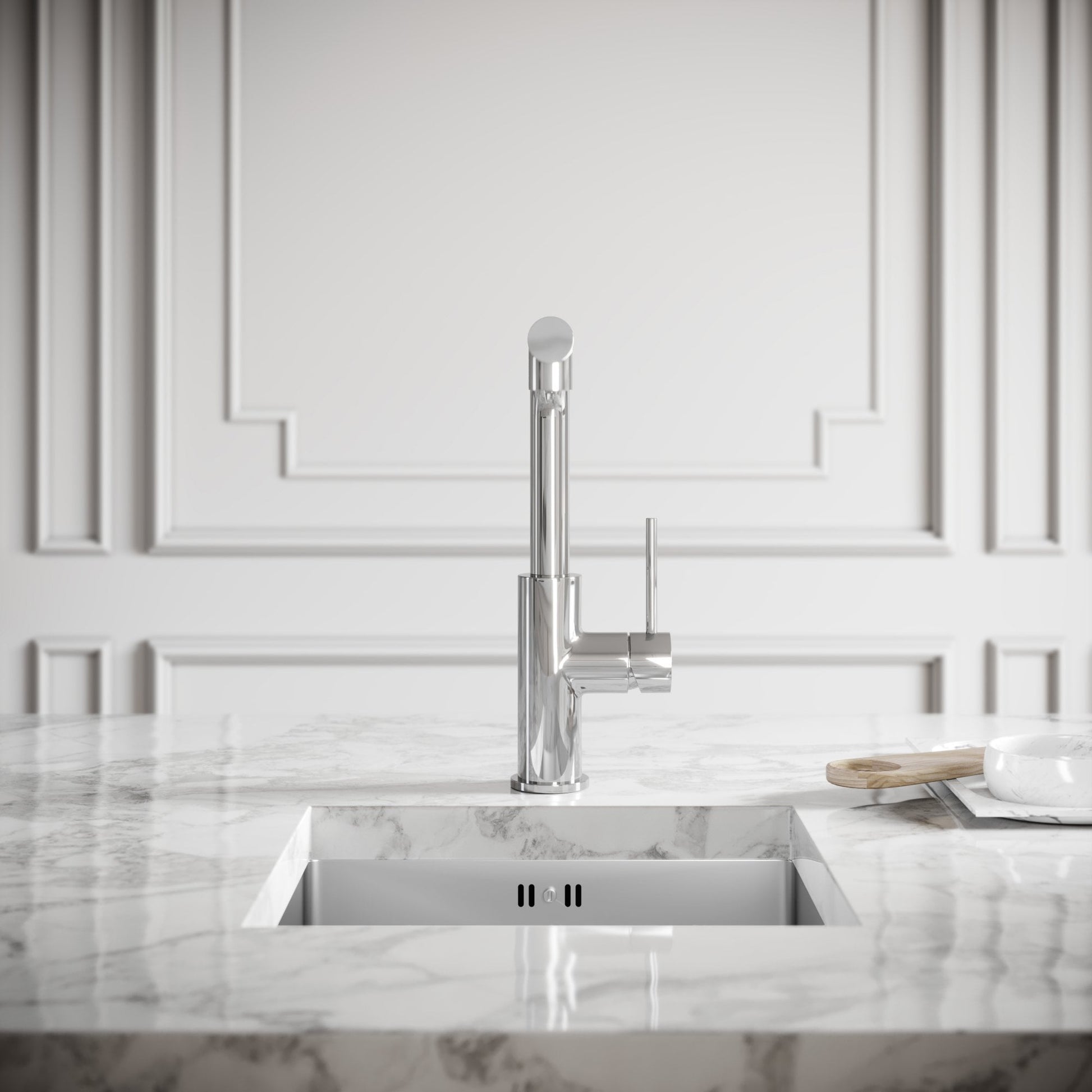 Vogue Chrome Pull Out Spray Swivel Kitchen Tap