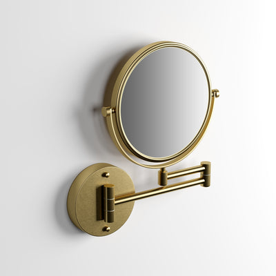Vogue Wall Mount Cosmetic Mirror Brushed Gold