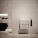Volini Matte Cappuccino Vanity Unit with Stone Countertop 600mm
