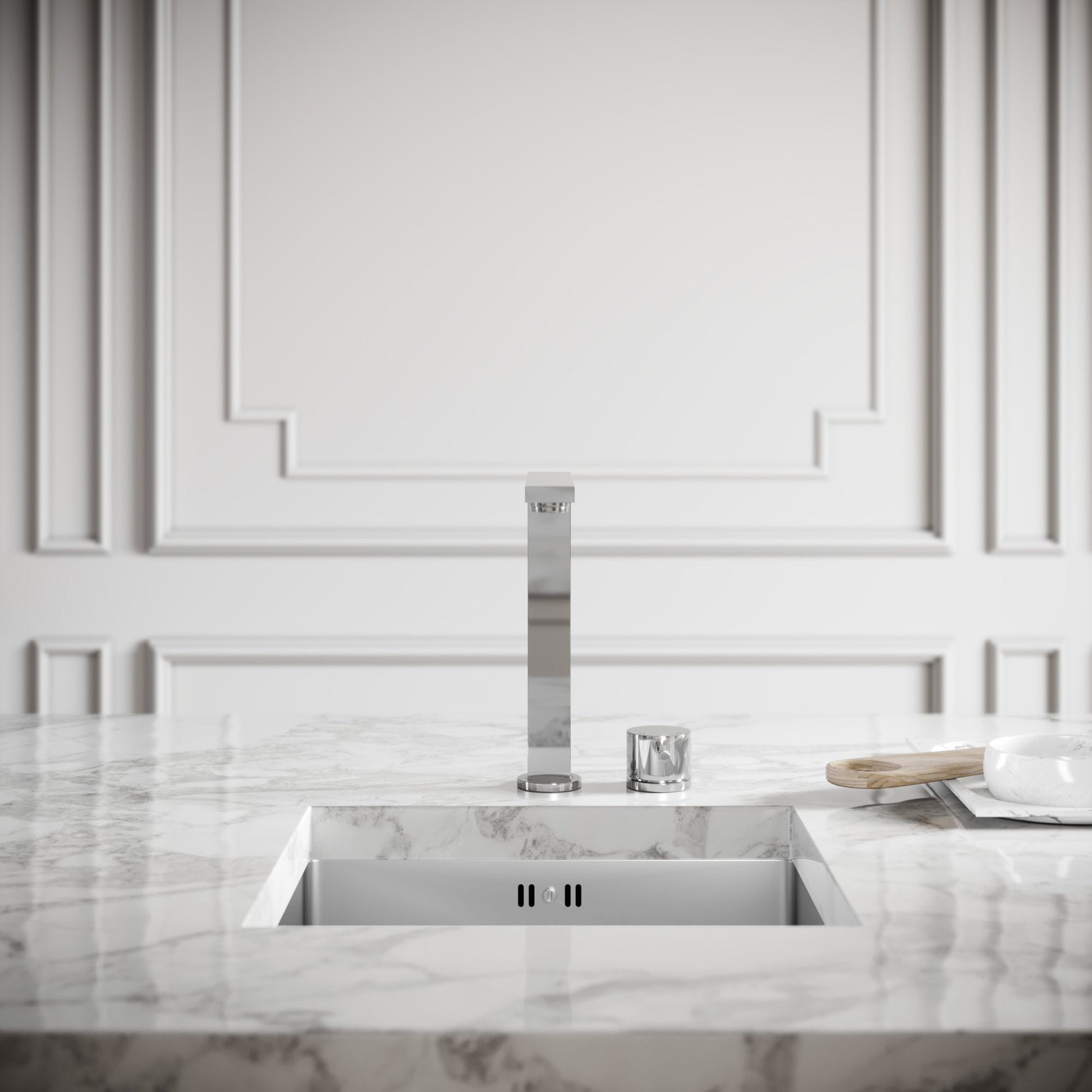 Vuito Modern Square Kitchen Tap Chrome