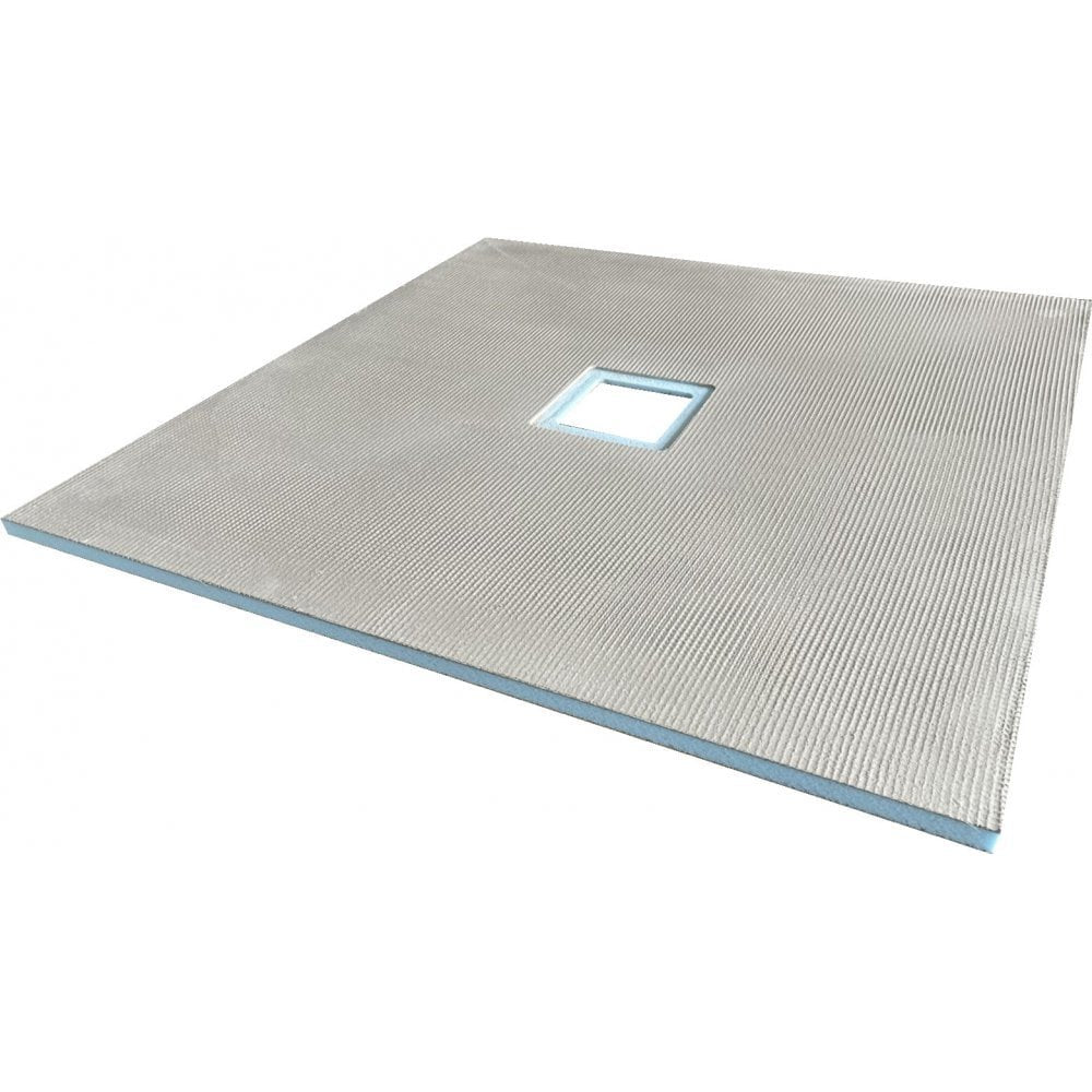 Wet Room Walk in Shower Tray Kit - Centre Drain + Tanking Kit + Brushed Gold Waste Kit (ALL SIZES)