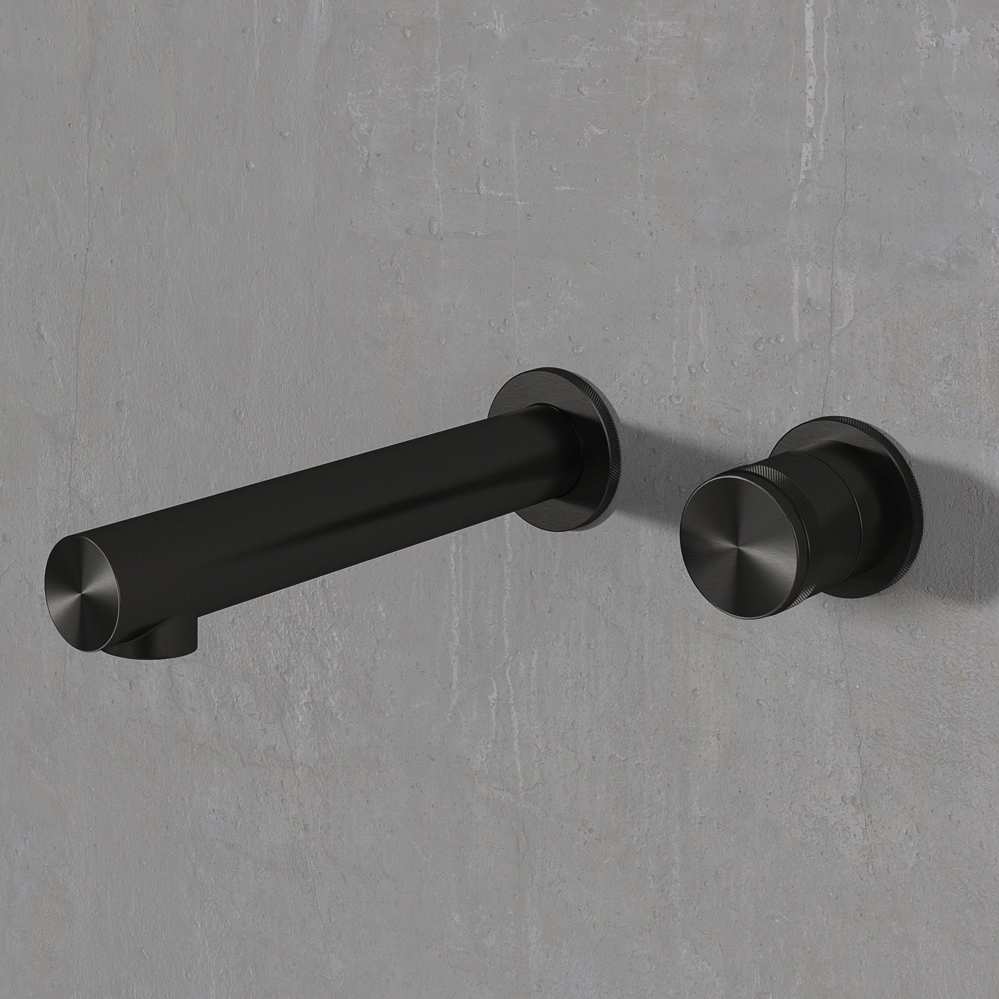 Urban Gunmetal Wall Mounted Bath Mixer Tap - LUSSO