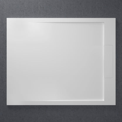 Opulence Fluted Glass Complete Walk In Shower Enclosure Brushed Stainless - Kit B
