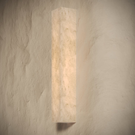 Ardesia Alabaster IP44 LED Square Wall Sconce Light 500mm