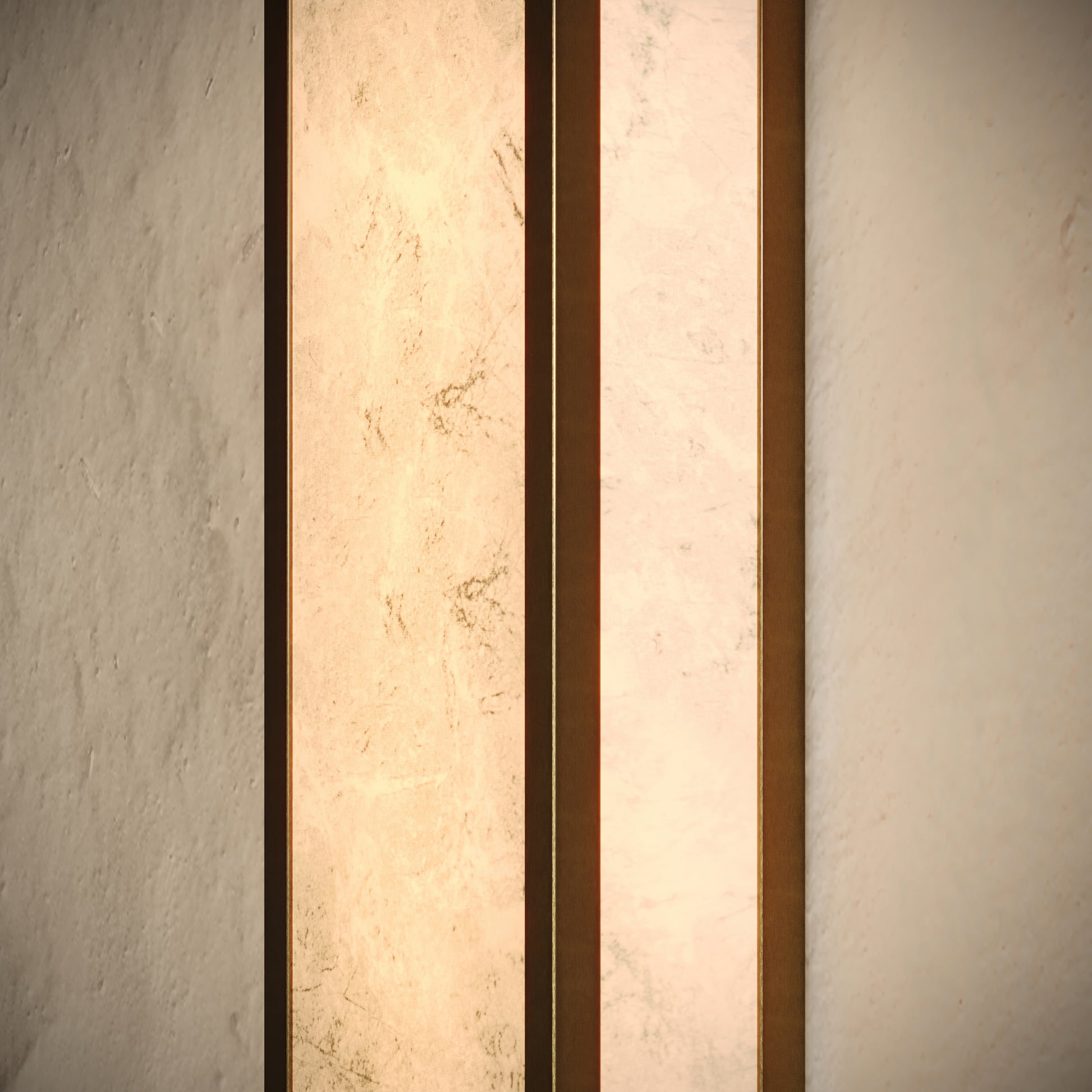 Luceva Alabaster LED Wall Sconce Light Burnished Brass 450mm