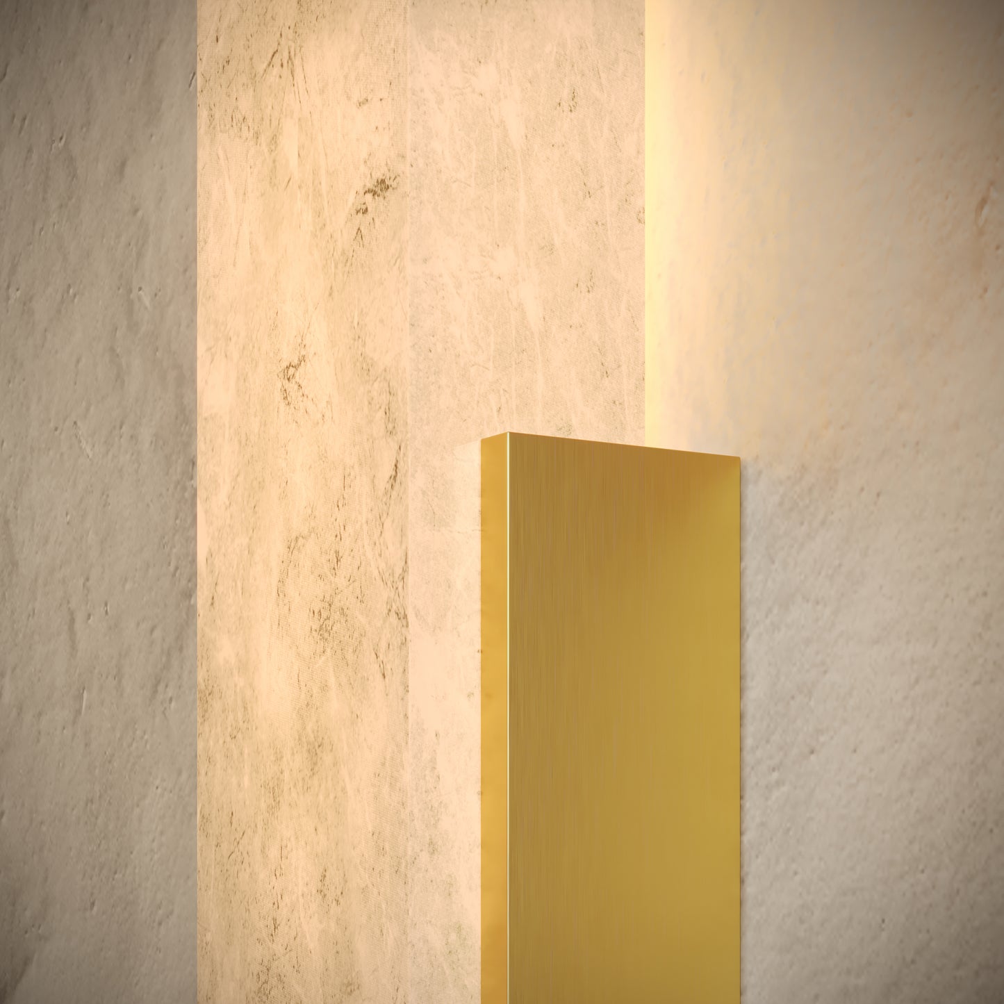 Lustro Alabaster LED Wall Sconce Light Brushed Gold 400mm
