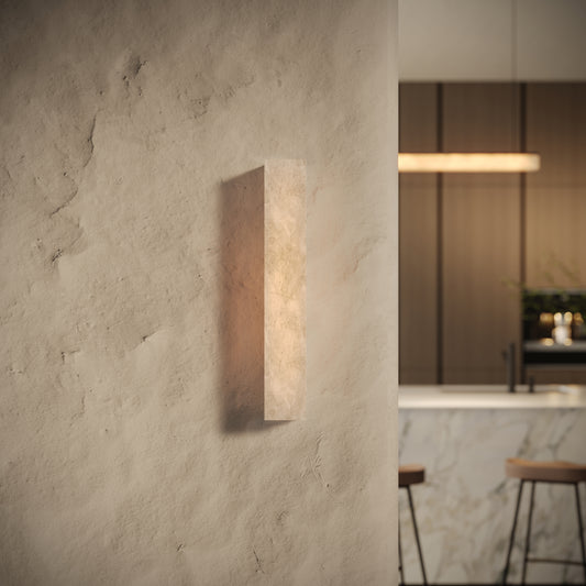 Ardesia Alabaster LED Square Wall Sconce Light 500mm