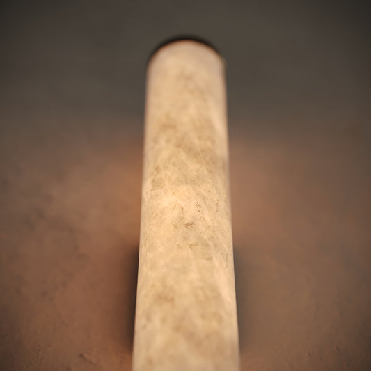 Alabastro Alabaster LED Wall Sconce Light with Burnished Brass Fittings 400mm