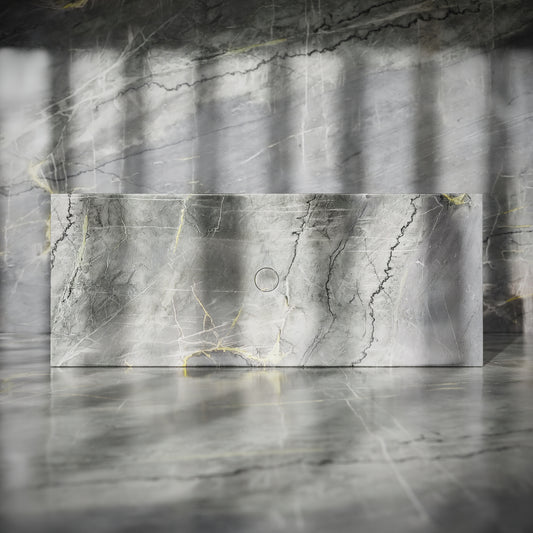 Levitare Amazon Blue Marble Ultra Thin Wall Mounted Basin 1000mm