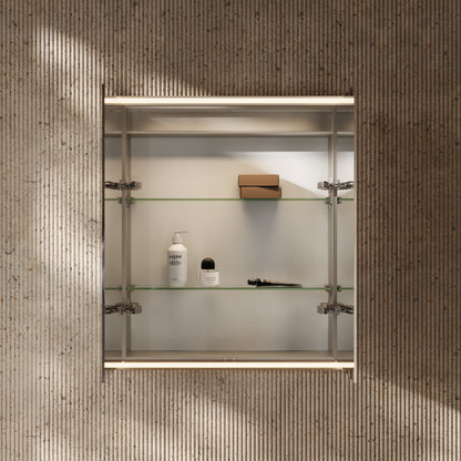 Aero Recessed LED Mirror Cabinet 600mm