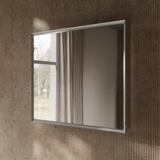 Aero Recessed LED Mirror Cabinet 800mm