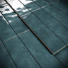 Antique Metro Deep Sea Blue Glazed Porcelain Tile Sample