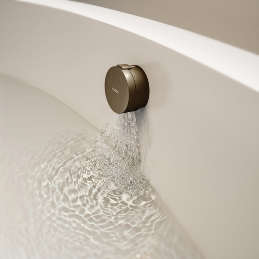 Aquaflow Brushed Bronze Overflow Bath Filler Tap with Overflow & Waste