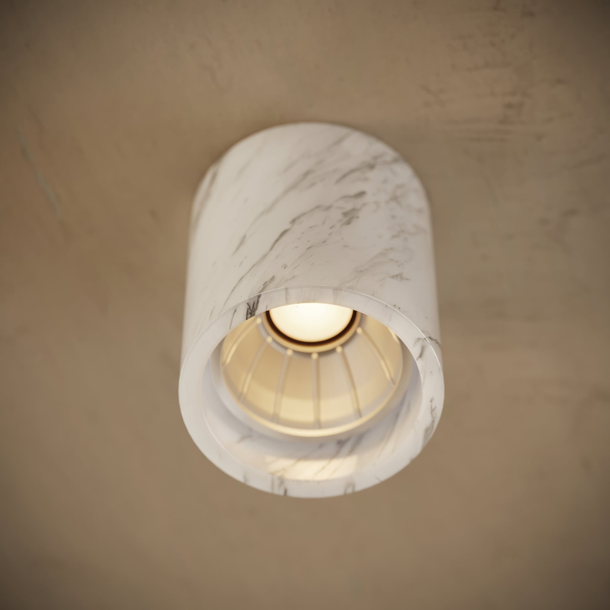 Aurelia Volakas Round Ceiling Light 100mm