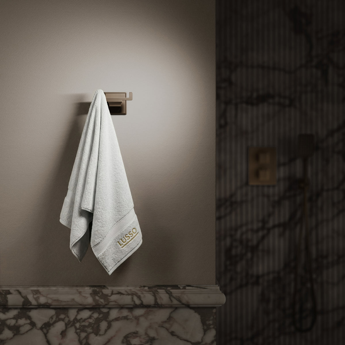 Baroque Brushed Bronze Double Robe Hook