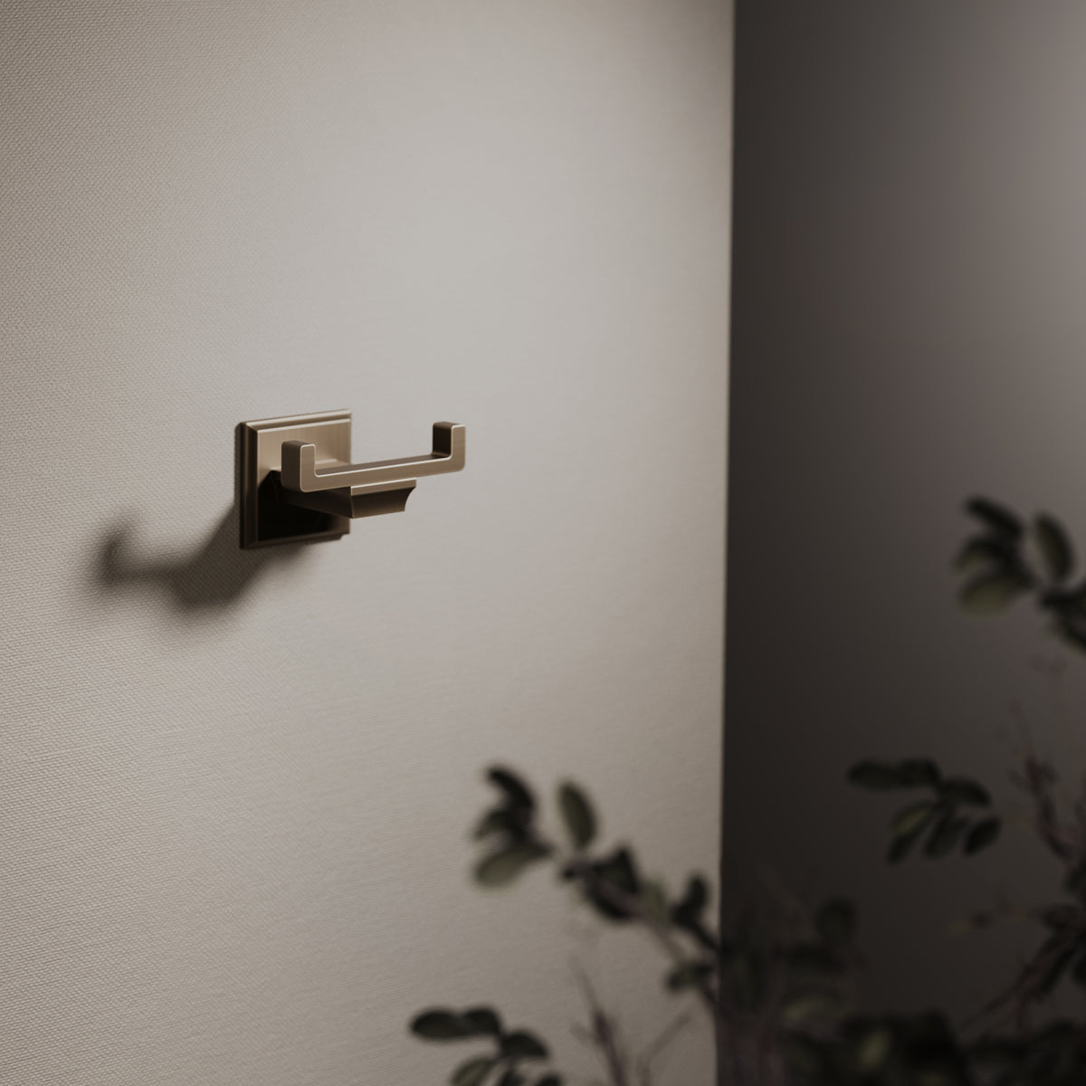 Baroque Brushed Bronze Double Robe Hook