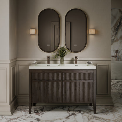 Baroque Brushed Bronze Monobloc Basin Mixer Tap