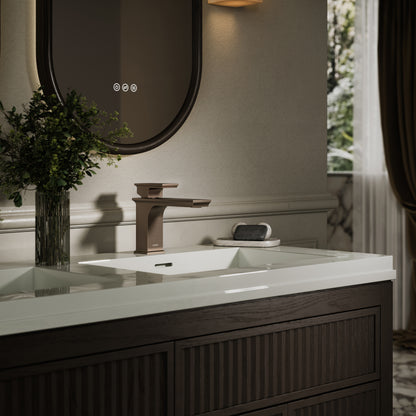 Baroque Brushed Bronze Monobloc Basin Mixer Tap