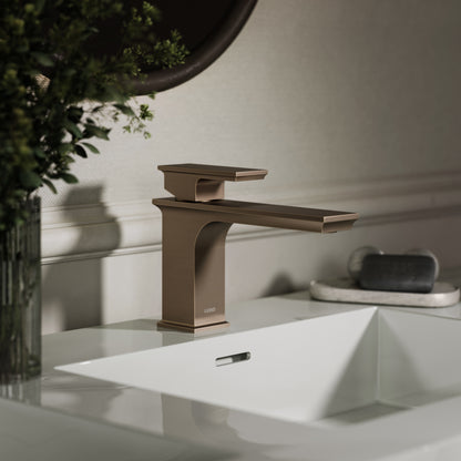 Baroque Brushed Bronze Monobloc Basin Mixer Tap