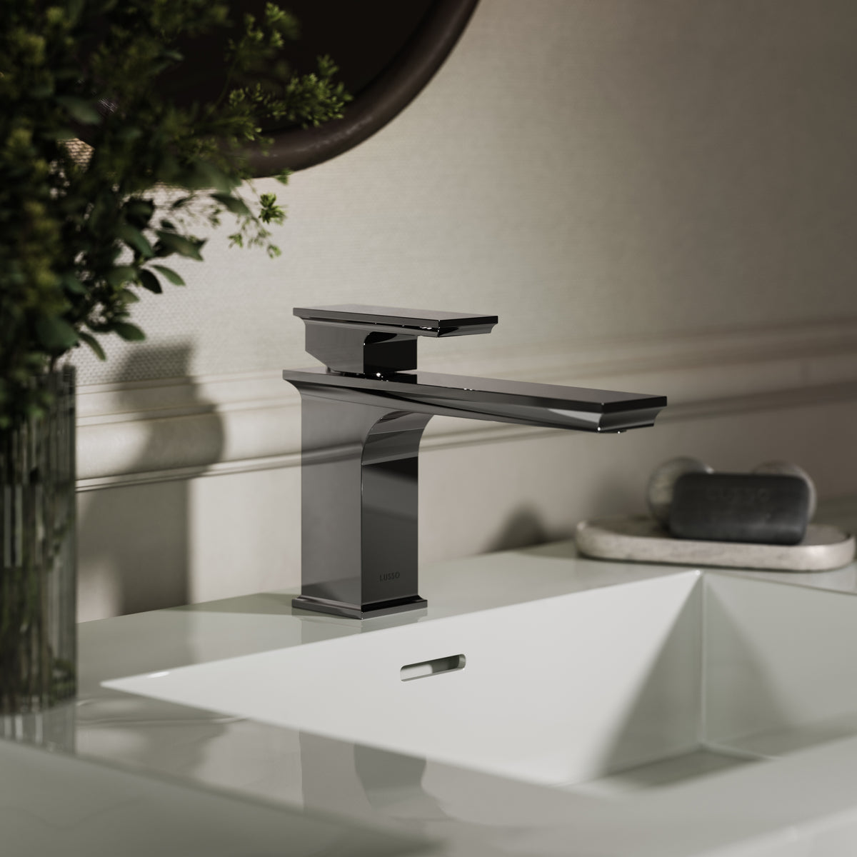Baroque Chrome Monobloc Basin Mixer Tap