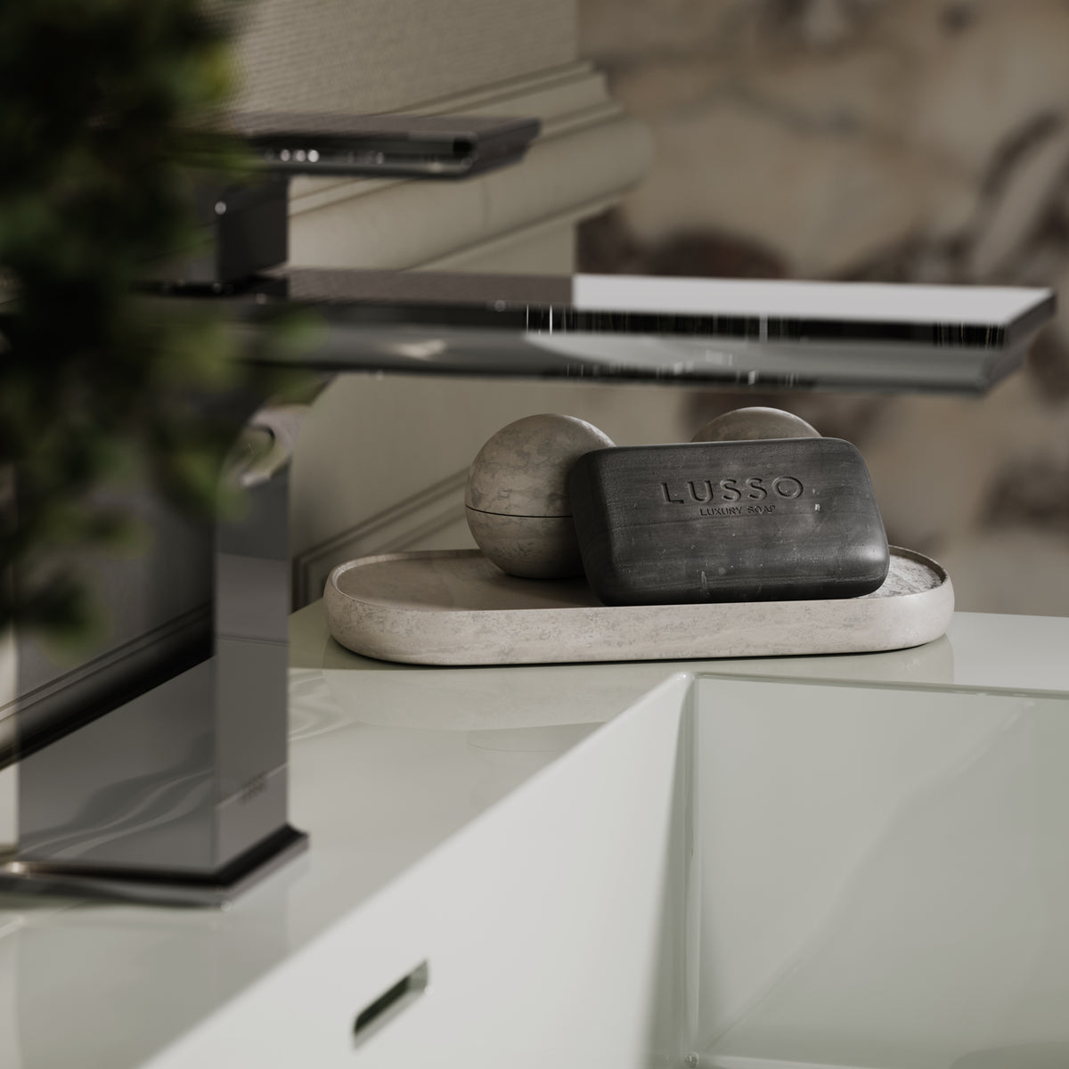 Baroque Chrome Monobloc Basin Mixer Tap