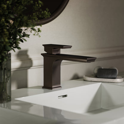 Baroque Deep Bronze Monobloc Basin Mixer Tap