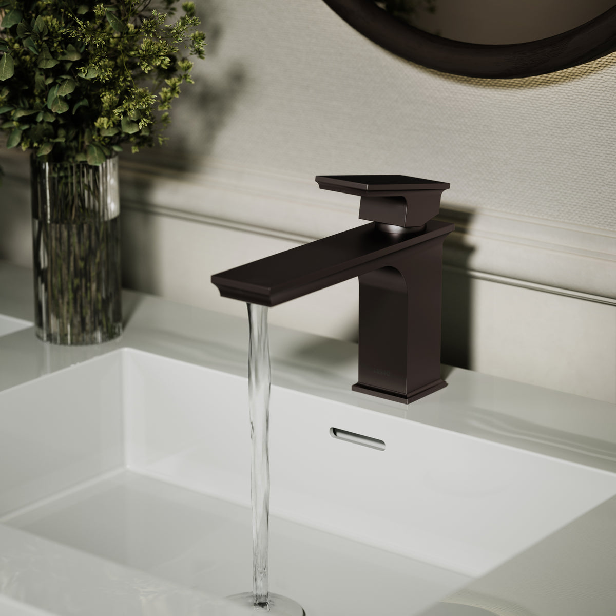 Baroque Deep Bronze Monobloc Basin Mixer Tap