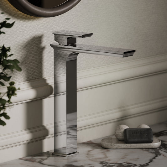 Baroque Chrome Monobloc Tall Basin Mixer Tap