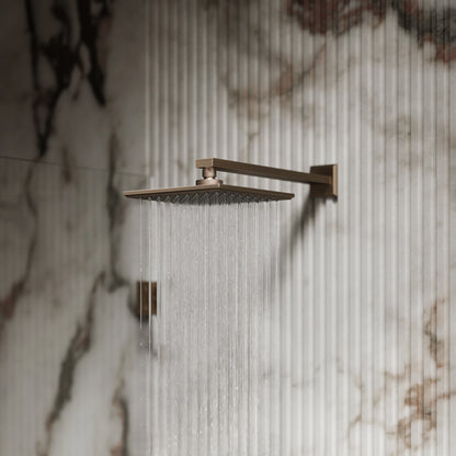 Baroque Brushed Bronze Thermostatic Shower with Handheld Shower
