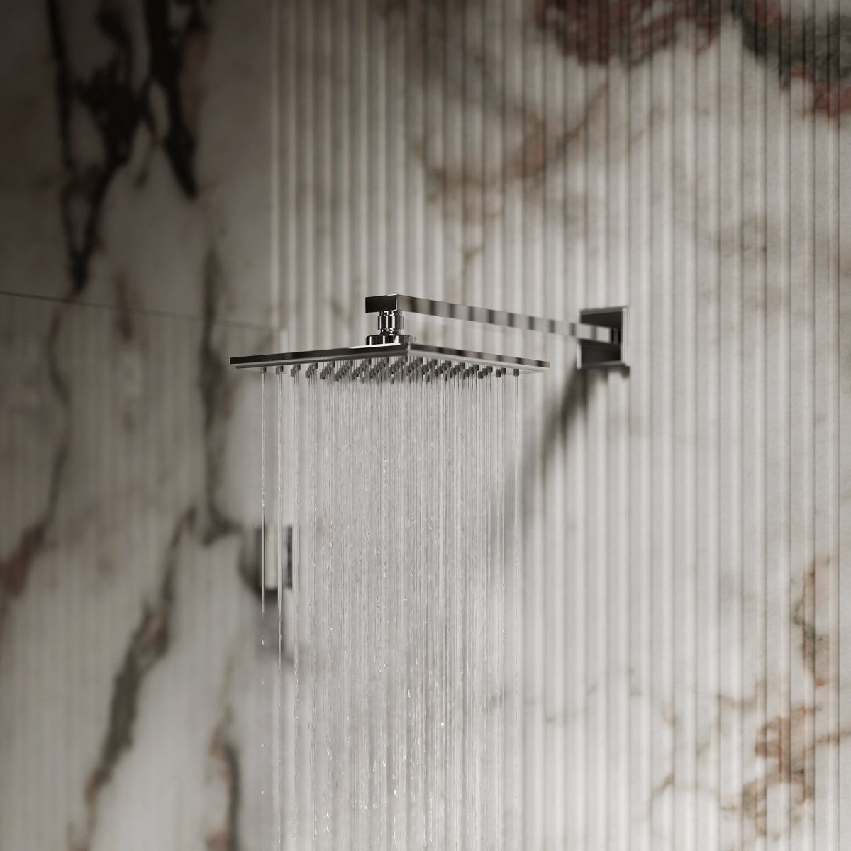 Baroque Chrome Thermostatic Shower with Handheld Shower