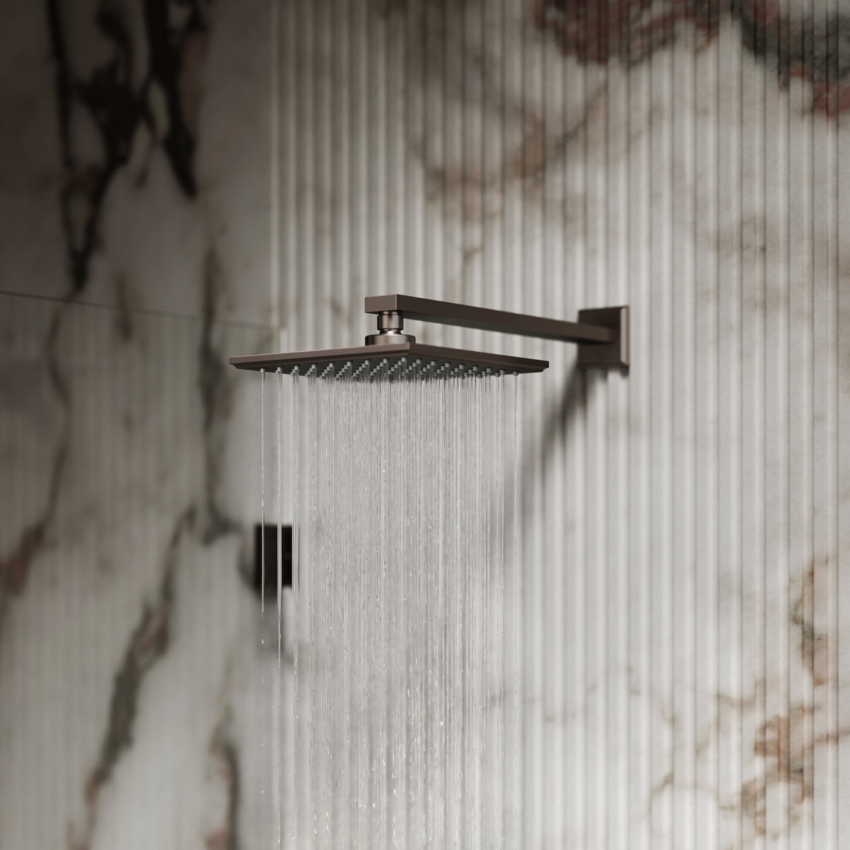 Baroque Deep Bronze Thermostatic Shower with Handheld Shower