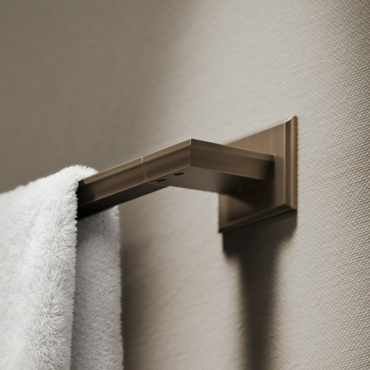 Baroque Brushed Bronze Towel Bar Rail 523mm