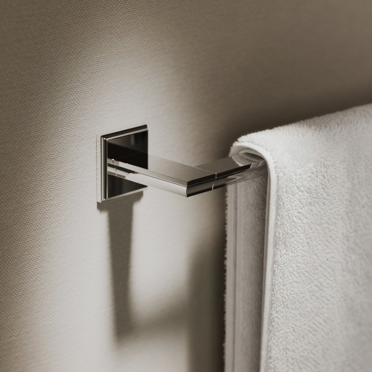 Baroque Chrome Towel Bar Rail 523mm
