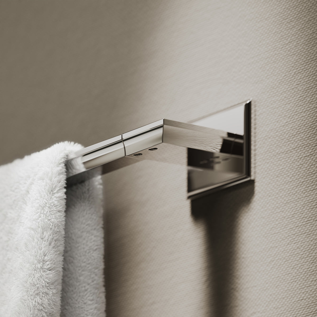 Baroque Chrome Towel Bar Rail 523mm