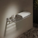 Baroque Chrome Towel Shelf