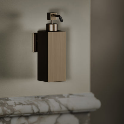 Baroque Brushed Bronze Wall Mounted Soap Dispenser