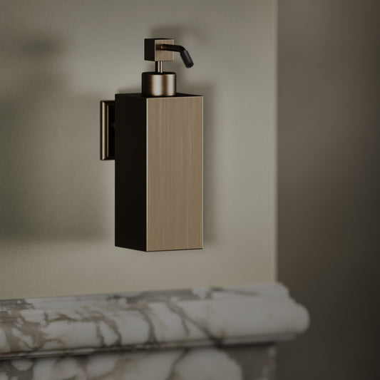 Baroque Brushed Bronze Wall Mounted Soap Dispenser