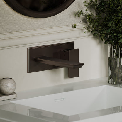 Baroque Deep Bronze Wall Mounted Basin Mixer Tap
