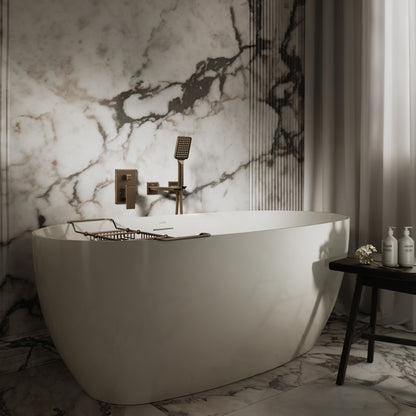 Baroque Brushed Bronze Wall Mounted Bath Shower Mixer Tap