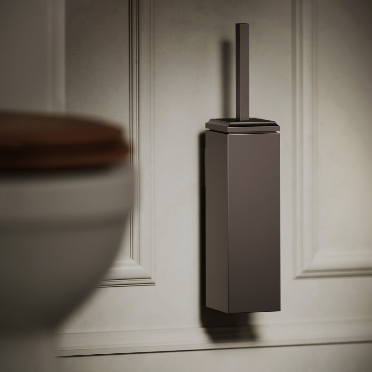 Baroque Deep Bronze Wall Mounted Toilet Brush