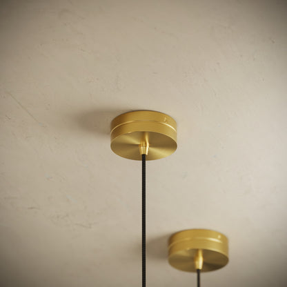 Luminosa Alabaster LED IP20 Pendant Light Brushed Gold 400mm