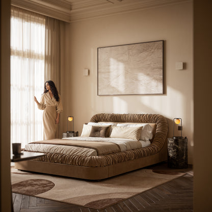 Amelie Alabaster & Deep Bronze Table Lamp