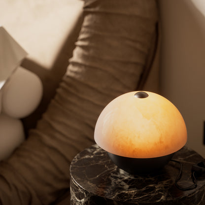 Gia Alabaster & Deep Bronze Table Lamp