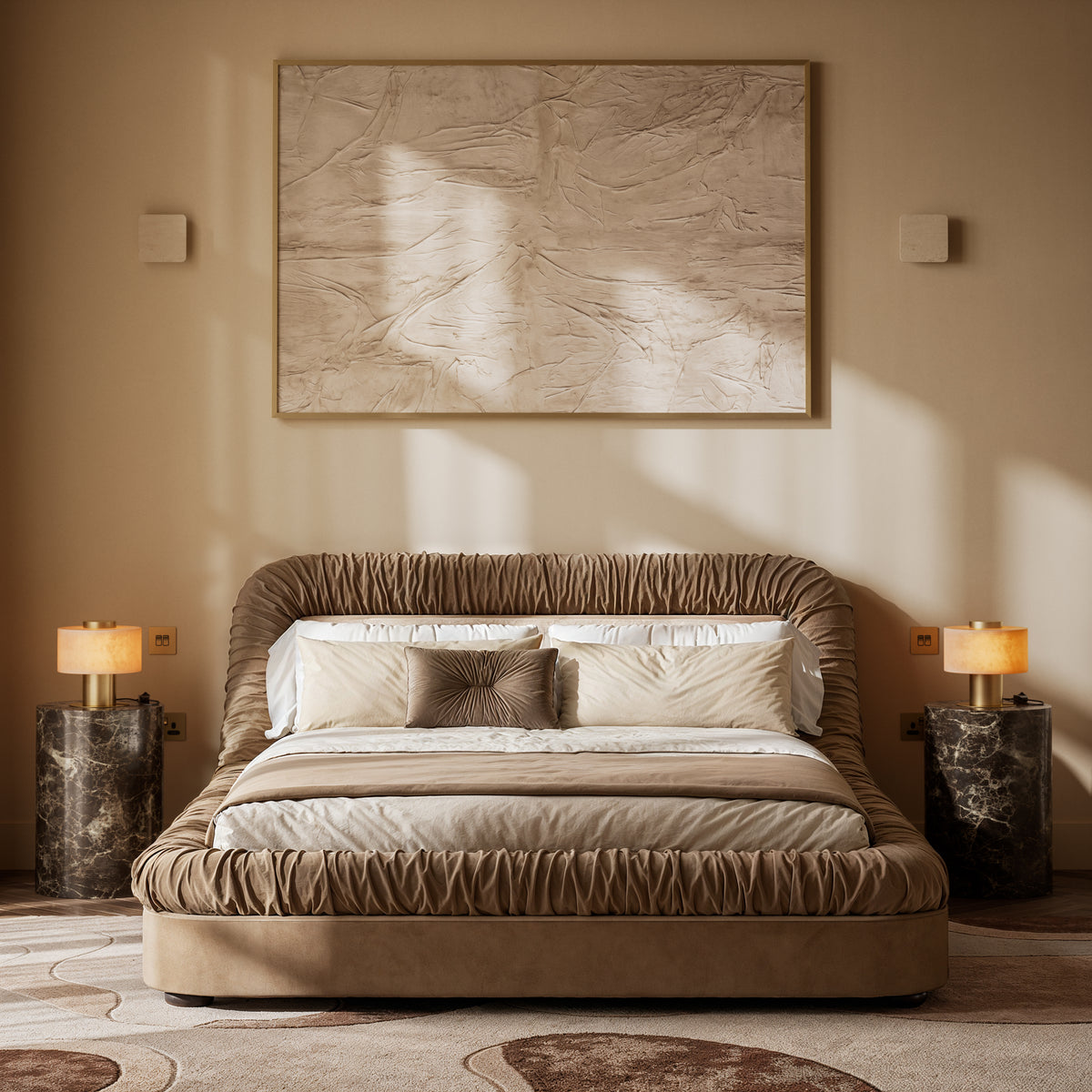 Odette Alabaster & Brushed Gold Table Lamp