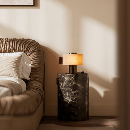 Odette Alabaster & Burnished Brass Table Lamp