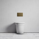Berkeley Traditional Back to Wall Rimless Toilet with Concealed Cistern and Aged Bronze Flush Plate