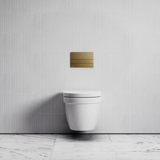 Berkeley Traditional Wall Hung Rimless Toilet with Concealed Cistern Frame and Square Flush Plate
